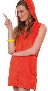 NEF NEF ���� ���������� �� �������� MINI DRESS ORANGE (L)