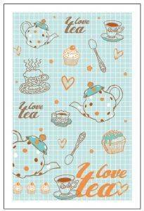 NEF NEF ������� �������� -  I LOVE TEA ������� 40*60 ��.