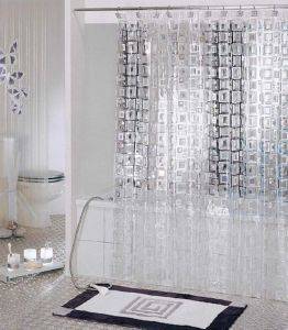 ΚΟΥΡΤΙΝΑ ΜΠΑΝΙΟΥ SAN LORENTZO GROOVY SQUARES PEVA 180X180CM ΚΟΥΡΤΙΝΑ ΜΠΑΝΙΟΥ SAN LORENTZO GROOVY SQUARES PEVA 180X180CM