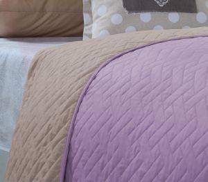 ΚΟΥΒΕΡΛΙ 2 ΟΨΕΩΝ ΥΠΕΡΔΙΠΛΟ NEF NEF BICOLOR LILAC / TAUPE ΚΟΥΒΕΡΛΙ 2 ΟΨΕΩΝ ΥΠΕΡΔΙΠΛΟ NEF NEF BICOLOR LILAC / TAUPE
