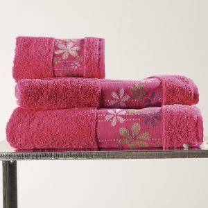 ΣΕΤ ΠΕΤΣEΤΕΣ SB CONCEPT JAQUARD 3ΤΜΧ DAISIES FUCHSIA ΣΕΤ ΠΕΤΣEΤΕΣ SB CONCEPT JAQUARD 3ΤΜΧ DAISIES FUCHSIA