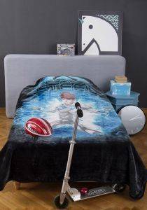ΚΟΥΒΕΡΤΑ KENTIA ΒΕΛΟΥΤΕ 01BL MAX STEEL 01 160X220CM ΚΟΥΒΕΡΤΑ KENTIA ΒΕΛΟΥΤΕ 01BL MAX STEEL 01 160X220CM