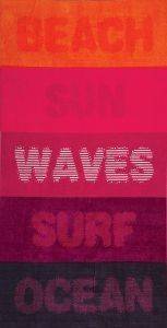 ������� ��������  NEF NEF BEACH WAVES ORANGE  100�180CM