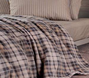  FLEECE  NEF-NEF TARTAN BEIGE (220X240CM)