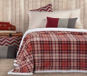 �������� FLEECE ���� NEF-NEF TARTAN �� ������� TERRA (160X220CM)