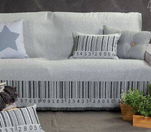   NEF-NEF BARCODE GREY (180X180CM)