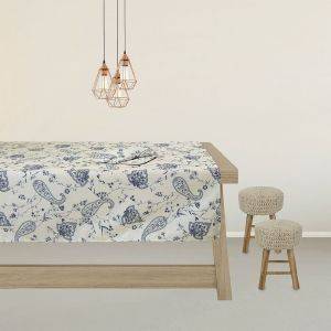 ΤΡΑΠΕΖΟΜΑΝΤΙΛΟ DAS HOME KITCHEN LINE ΜΠΛΕ 140Χ140 531 ΤΡΑΠΕΖΟΜΑΝΤΙΛΟ DAS HOME KITCHEN LINE ΜΠΛΕ 140Χ140 531