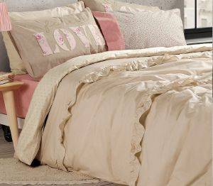 ΠΑΠΛΩΜΑΤΟΘΗΚΗ ΥΠΕΡΔΙΠΛΗ NEF-NEF RUFFLE BEIGE (230X240CM) ΠΑΠΛΩΜΑΤΟΘΗΚΗ ΥΠΕΡΔΙΠΛΗ NEF-NEF RUFFLE BEIGE (230X240CM)