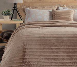 ΚΟΥΒΕΡΛΙ ΥΠΕΡΔΙΠΛΟ NEF-NEF VELVET SUEDE TAUPE (240X230CM) ΚΟΥΒΕΡΛΙ ΥΠΕΡΔΙΠΛΟ NEF-NEF VELVET SUEDE TAUPE (240X230CM)