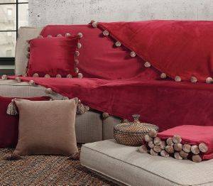   NEF-NEF POM POM BORDO (180X250CM)