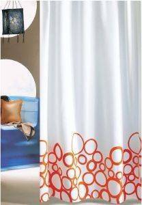 ΚΟΥΡΤΙΝΑ ΜΠΑΝΙΟΥ SAN LORENTZO BUBBLES ΠΟΡΤΟΚΑΛΙ 180X180CM ΚΟΥΡΤΙΝΑ ΜΠΑΝΙΟΥ SAN LORENTZO BUBBLES ΠΟΡΤΟΚΑΛΙ 180X180CM