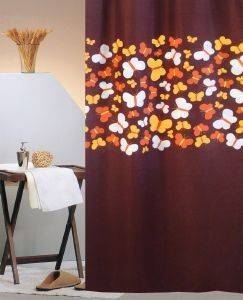 ΚΟΥΡΤΙΝΑ ΜΠΑΝΙΟΥ SAN LORENTZO BUTTERFLIES ΚΑΦΕ 240Χ180CM ΚΟΥΡΤΙΝΑ ΜΠΑΝΙΟΥ SAN LORENTZO BUTTERFLIES ΚΑΦΕ 240Χ180CM
