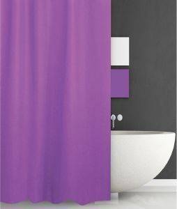 ΚΟΥΡΤΙΝΑ ΜΠΑΝΙΟΥ SAN LORENTZO SOLID ΜΩΒ 180X200CM ΚΟΥΡΤΙΝΑ ΜΠΑΝΙΟΥ SAN LORENTZO SOLID ΜΩΒ 180X200CM