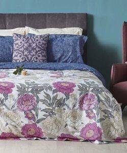 ΣΕΤ ΣΕΝΤΟΝΙΑ ΚΙΝG KENTIA LORCA 14 4ΤΜΧ MΠΛΕ ΛΕΥΚΟ FLORAL 250X270 CM ΣΕΤ ΣΕΝΤΟΝΙΑ ΚΙΝG KENTIA LORCA 14 4ΤΜΧ MΠΛΕ ΛΕΥΚΟ FLORAL 250X270 CM
