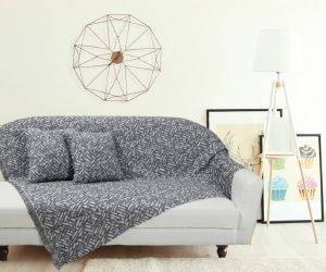 ΡΙΧΤΑΡΙ ΤΡΙΘΕΣΙΟ DAS HOME THROWS LINE 144ΓΚΡΙ 180Χ300CM ΡΙΧΤΑΡΙ ΤΡΙΘΕΣΙΟ DAS HOME THROWS LINE 144ΓΚΡΙ 180Χ300CM