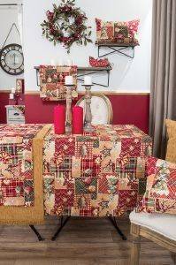 ΤΡΑΠΕΖΟΜΑΝΤΗΛΟ TEORAN TINSEL KOKKINO 135Χ180CM ΤΡΑΠΕΖΟΜΑΝΤΗΛΟ TEORAN TINSEL KOKKINO 135Χ180CM