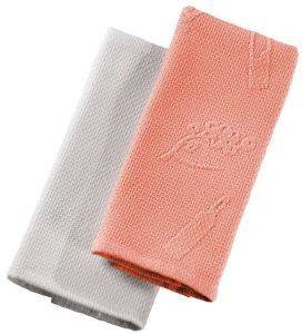  GUY LAROCHE SPLIT NAPKINS PAPRIKA-SILVER 2