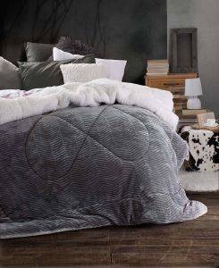 ΚΟΥΒΕΡΤΟΠΑΠΛΩΜΑ ΥΠΕΡΔΙΠΛO RYTHMOS SUPREME FLANNELSHERPA ΓΚΡΙ 220Χ240CM ΚΟΥΒΕΡΤΟΠΑΠΛΩΜΑ ΥΠΕΡΔΙΠΛO RYTHMOS SUPREME FLANNELSHERPA ΓΚΡΙ 220Χ240CM