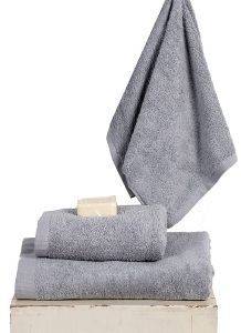KENTIA ΠΕΤΣΕΤΑ ΠΡΟΣΩΠΟΥ KENTIA BRAND SILVER ΓΚΡΙ 50Χ100CM