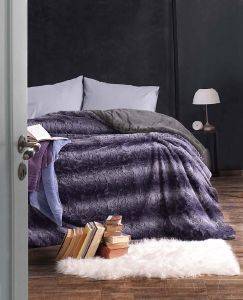 ΚΟΥΒΕΡΤΟΠΑΠΛΩΜΑ ΥΠΕΡΔΙΠΛΟ RYTHMOS LUSSO ΜΩΒ 220Χ240CM ΚΟΥΒΕΡΤΟΠΑΠΛΩΜΑ ΥΠΕΡΔΙΠΛΟ RYTHMOS LUSSO ΜΩΒ 220Χ240CM