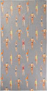   GUY LAROCHE VELOUR PRINTED 1911 SMOKE 90X180CM