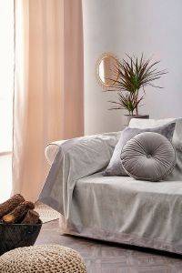   PALAMAIKI HOME  MICROFLECE BALLY COLLECTION GREY  180X280CM