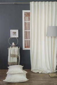 ΚΟΥΡΤΙΝΑ TEORAN VELVET 01 ΛΕΥΚΟ 140X260CM ΚΟΥΡΤΙΝΑ TEORAN VELVET 01 ΛΕΥΚΟ 140X260CM