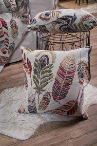 ΔΙΑΚΟΣΜΗΤΙΚΗ ΜΑΞΙΛΑΡΟΘΗKΗ TEORAN FEATHER ΜΠΕΖ 50X50CM ΔΙΑΚΟΣΜΗΤΙΚΗ ΜΑΞΙΛΑΡΟΘΗKΗ TEORAN FEATHER ΜΠΕΖ 50X50CM