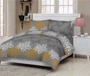 ΣΕΤ ΣΕΝΤΟΝΙΑ ΥΠΕΡΔΙΠΛΑ LE BLANC PREMIUM BUTTERFLY ΓΚΡΙ 240Χ270CM