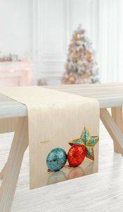 RUNNER SAINT CLAIR CHRISTMAS 2024 ΜΠΕΖ 40X175CM RUNNER SAINT CLAIR CHRISTMAS 2024 ΜΠΕΖ 40X175CM