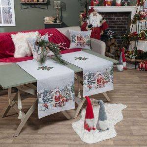 ΧΡΙΣΤΟΥΓΕΝΝΙΑΤΙΚΗ ΤΡΑΒΕΡΣΑ TEORAN CLAUS ΓΚΡΙ 45X140CM ΧΡΙΣΤΟΥΓΕΝΝΙΑΤΙΚΗ ΤΡΑΒΕΡΣΑ TEORAN CLAUS ΓΚΡΙ 45X140CM