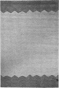  GUY LAROCHE ZEBRA CARBON 100% SILK POLYESTER 160X230CM