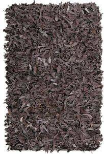   LEATHER RUGS SHAGGY 210414/17 CHOCOLATE  70X130CM