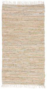 ΠΕΡΣΙΚΑ ΧΑΛΙ ΠΕΡΣΙΚΑ LEATHER RUGS SOLID 130227/02B BEIGE 70X130CM