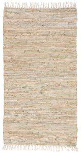   LEATHER RUGS SOLID 130227/02B BEIGE  70X130CM
