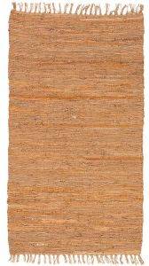   LEATHER RUGS SOLID 130227/02F RUST  70X130CM