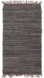   LEATHER RUGS SOLID 130227/02C COFFEE  70X130CM