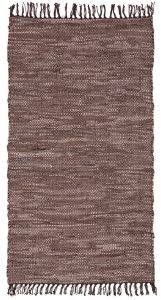 ΠΕΡΣΙΚΑ ΧΑΛΙ ΠΕΡΣΙΚΑ LEATHER RUGS SOLID 130227/02G CHOCOLATE 70X130CM
