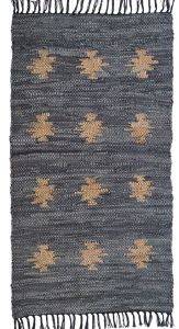   LEATHER RUGS ETHNIC 210414/08 GREY CAMEL  70X130CM