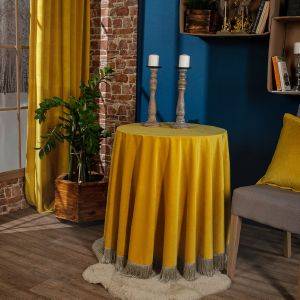 ΤΡΑΠΕΖΟΜΑΝΤΗΛΟ ΡΟΤΟΝΤΑ TEORAN VELVET 14 ΚΙΤΡΙΝΟ ΚΡΟΣΙ 180CM ΤΡΑΠΕΖΟΜΑΝΤΗΛΟ ΡΟΤΟΝΤΑ TEORAN VELVET 14 ΚΙΤΡΙΝΟ ΚΡΟΣΙ 180CM