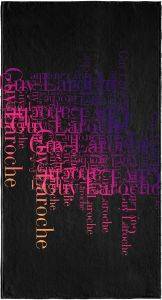   GUY LAROCHE VELOUR PRINTED 2103 PURPLE 90X180CM