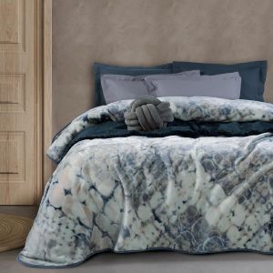 ΚΟΥΒΕΡΤΑ MONH DAS HOME VELOUR 0460 ΓΚΡΙ ΜΠΛΕ 160X220CM ΚΟΥΒΕΡΤΑ MONH DAS HOME VELOUR 0460 ΓΚΡΙ ΜΠΛΕ 160X220CM