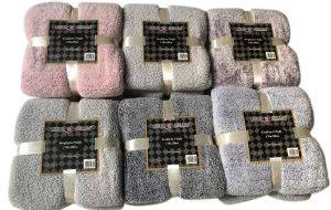 CHIOS HELLAS ΚΟΥΒΕΡΤΑ MONH CHIOS HELLAS FLUFFY 100% POLYESTER ΡΟΖ 150Χ200CM