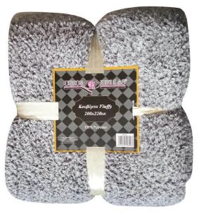ΚΟΥΒΕΡΤΑ ΥΠΕΡΔΙΠΛΗ CHIOS HELLAS FLUFFY 100% POLYESTER ΓΚΡΙ 200Χ220CM ΚΟΥΒΕΡΤΑ ΥΠΕΡΔΙΠΛΗ CHIOS HELLAS FLUFFY 100% POLYESTER ΓΚΡΙ 200Χ220CM
