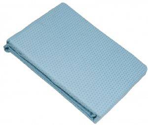 LE BLANC ΚΟΥΒΕΡΤΑ ΥΠΕΡΔΙΠΛΗ LE BLANC SANFORIZED COTTON 100% ΠΙΚΕ LIGHT BLUE 250X245CM