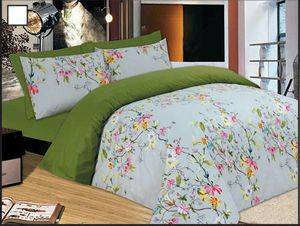     LE BLANC PREMIUM FLOWERS GREEN   100X200+33CM