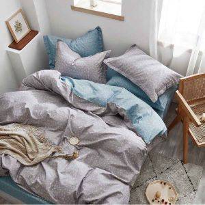 ΣΕΤ ΣΕΝΤΟΝΙΑ ΥΠΕΡΔΙΠΛΑ RYTHMOS SPIRIT PHOEBE ΓΚΡΙ ΓΑΛΑΖΙΟ 230X260CM