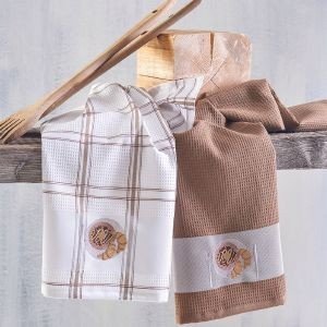 ΠΕΤΣΕΤΑ ΚΟΥΖΙΝΑΣ RYTHMOS CROISSANT ΚΑΦΕ 2ΤΜΧ 45X70CM ΠΕΤΣΕΤΑ ΚΟΥΖΙΝΑΣ RYTHMOS CROISSANT ΚΑΦΕ 2ΤΜΧ 45X70CM