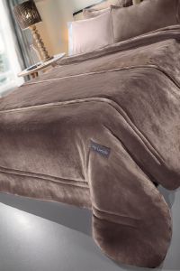 ΠAΠΛΩΜΑ ΥΠΕΡΔΙΠΛΟ GUY LAROCHE MONDO COCOA 220X240CM ΠAΠΛΩΜΑ ΥΠΕΡΔΙΠΛΟ GUY LAROCHE MONDO COCOA 220X240CM