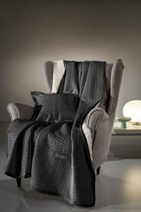   GUY LAROCHE  CAPSULE ANTHRACITE  130X170CM + MA 40X40CM